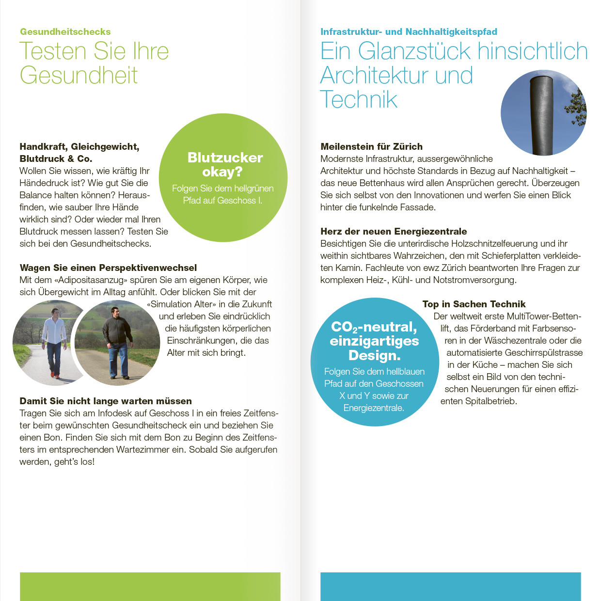 Facettenreich informieren über den grossen Modernisierungsschritt für das Stadtspital.