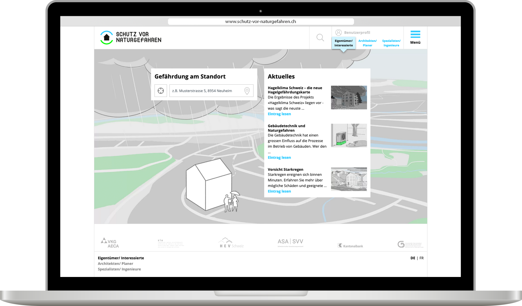 Den Schutz vor Naturgefahren mit praktischen Anleitungen unterstützen.